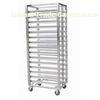 Silver Portable Durable Steamed Bread Shelf Stainless Steel Shelves With Wheels