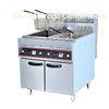 9KW 380V Freestanding Twin Basket Kitchener Triple Basket Deep Fryer 28L * 2