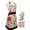 red fruit kitchen textiles 3pcs