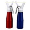 Blue, Red or Black 250mL Whipped Cream Dispenser / Professional Cream Whipper with Stainless Steel H