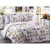 Character Floral Twill Cotton Bedding Sets , Multi Colored Bed Sets