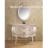 Moisture Proof Vanity Combo Bathroom Cabinet With Mirror French Furniture
