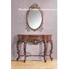 Vintage Brown 1.2 Meter Console Table With Mirror Wood Home Furniture