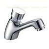 OEM Chrome Brass Bathroom Sink Faucets , Timing Control Basin Taps with CE