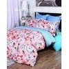 ELLE Floral Twill Bedding Sets For Summer , Cotton Duvet Cover Sets King