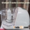 1L Stainless steel blade Electric Food Chopper with glass, plastic cup