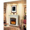 Indoor Decoration 1.2m White Imitation Marble Electric Fireplace With Heater