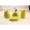 Cute 4 piece Plastic Bathroom Set / Accessories for Commercial Use