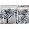 Custom made 3D Big Tree Plastic Shower Curtain fashionable for bedroom