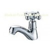 Deck Mounted Brass Single Hole Bathroom Sink Faucet , Commercial Wash Basin Tap