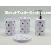 PP Plastic 4 piece Fashion Bathroom Set Tooth Brush Holder for Promotional