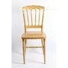 KD Golden / Gold Poly Resin Napoleon Chair Armless For Hotel Restaurant