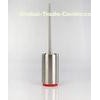 Toilet brush Stainless steel toilet brush holder in cylindrical shape with red silicone base