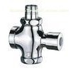 Press Button Self Closing Flush Valves / Chrome Finish Brass Sink Faucets for Hotel