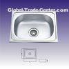 Custom Polished Round One Bowl Stainless Steel Kitchen Sinks Without Faucet