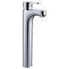 Contemporary Single Hole Basin Mixer with Flat Handle for Counter Basin / Bathtub