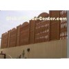 Sandalwood Durable WPC Wall Cladding Decoration for Building Templates