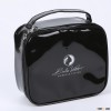 black Enamel PU cosmetic bag