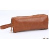 brown  pvc men's toiletry Kit