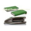 Leather Apple iPhone Case Shock Resistant Green Cellphone Wallet Case