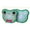 Cute Double Pocket Filled Pencil Case Frog Shaped For Kids Drawing