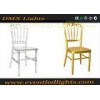 100% Fully Resin White / Gold Tiffany Chair For Hotel / Party