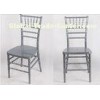 Scratch Resistant Silver Chiavari Chairs Restaurant Waterproof