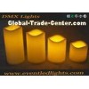 Moving Wick Flickering Led Candles , Yellow / White Led Votive Candles
