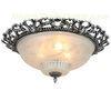 35cm Dia Wrought Iron Ceiling Chandelier Zinc Ceiling Lamp E27 Light Base AC