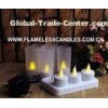 LED Rechargeable Tealights / Votive Flickering Flameless Candles Long Lasting Tea Lights