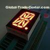 7 / 14 Segment Single Digit Alpha Numeric Led Display Bright Red For Instrument Panel 0.8 Inch