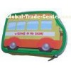 Fashionable Car Shaped Two Zipper Pencil Case Bag Box Pouch Microfiber