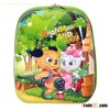 Green SMJM Square Shape Large Vintage Travel Backpacks