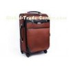 Nylon and PU leather large suitcase on wheels trolley case luggage for travel , Sports
