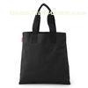 Personalized Black Cloth Shopping Bags / Organic Cotton Carrier Bags For Garment / Grocery / Shoes