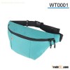 Simple design waist bag with zip compartment