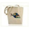Eco Friendly Washable Cotton Tote Bags , Promotional Recycled Shopping Bags With Handles