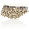 Leaded Glass Crystal Ceiling Light , Contemporary Suspended Decorative Chandelier
