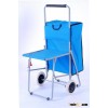 SHOPPING CART WITH CHAIR\600D WITH PVC COATING\BLUE
