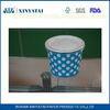 9oz Logo Printed Double PE Disposable Paper Ice Cream Cups / Yogurt Cups with Lids