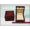 CMYK / Full color Wooden Jewellery Boxes, square Jewelry packaging single ring display case for gift