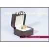 Non, or Glossy / matt lamination chocolate Wooden Jewellery Boxes for wedding diamond ring