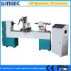New China cnc wood lathe/cnc wood lathe with 2 knives