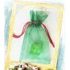 Promotional Organza Drawstring Pouch Full Pattern Bronzing Bags