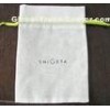Recycled White Small Cotton Drawstring Pouch Bags For Kids Silkscreen