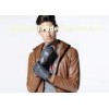 Blank Sheep Leather Men's Leather Gloves Basic Style Brown And Black Color