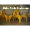 Motor Hydraulic Orange Peel Grab / Scrap Grabs for Steel Sraps Loading 10 Ton