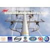 8M powder coating Electrical Power Pole for distribution and transmission line