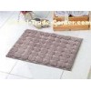 Comfortable absorption microfiber anti slip floor mat grey polka-dot patterns style
