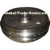 Cast Iron CNC Lathe Grinding Metal Parts , Casting & Machining Guide Wheel / Excavator Spare Parts